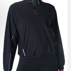 Sweaty Betty Black Lightweight Pullover Utility Jacket